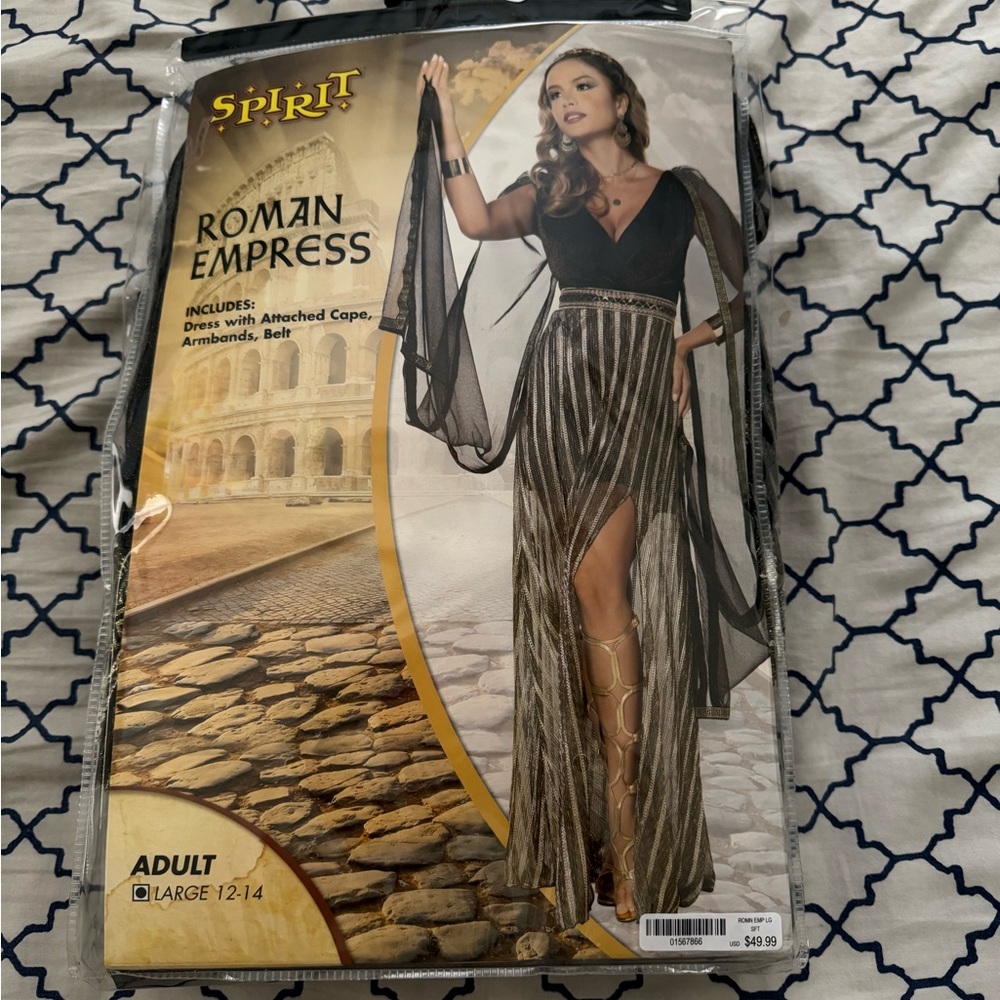 Worn once - Roman Empress Costume- size large